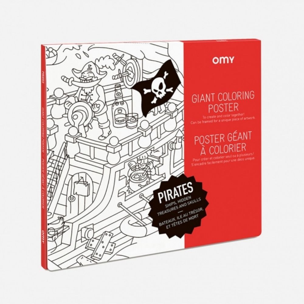 [OMY-POS44] Omy | Poster à colorier -  Pirates
