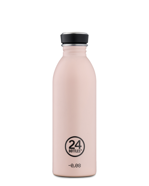 [24B-237] 24 Bottles | Gourde Inox Urban 500ml - Stone Dusty Pink 