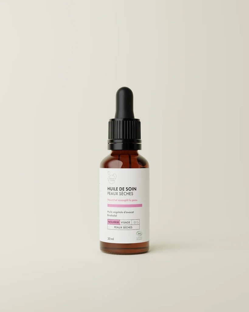[CLE-HUILE-SOIN-SECHE] Clémence et Vivien || Huile de Soin Peaux Sèches - 30ml