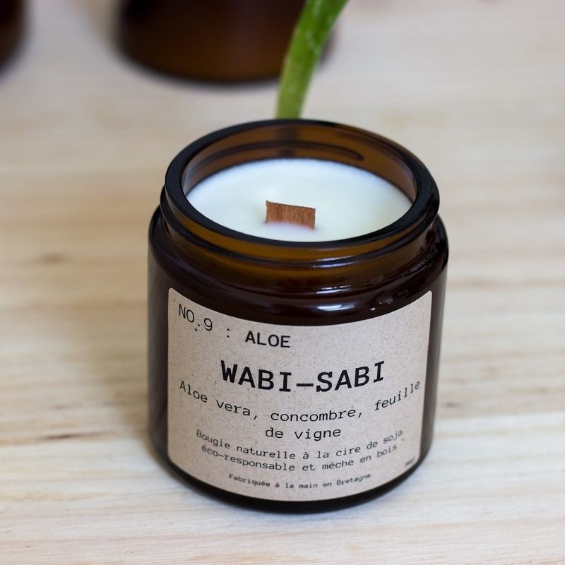 [WAB-AR00033 ] Wabi Sabi | Bougie NO.9 Aloe - S