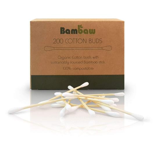 [BAM-BBxCBX200] Bambaw | Boîte de 200 Coton tiges en bambou