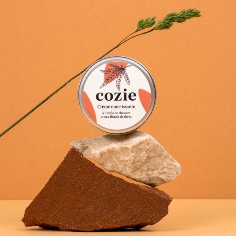 [COZ-VE0024] Cozie | Crème nourrissante visage - à l'huile de chanvre et eau florale de thym