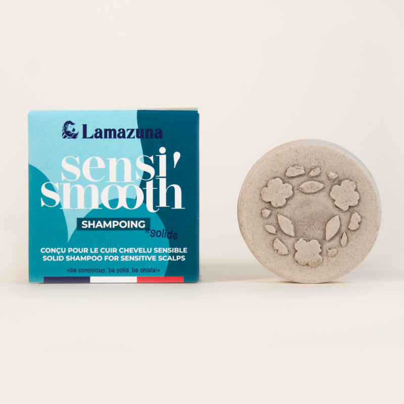 [LMZ-SHAMP-SENSIBLE] Lamazuna | Shampoing solide - Cuir chevelu sensible - Poudre de Pivoine