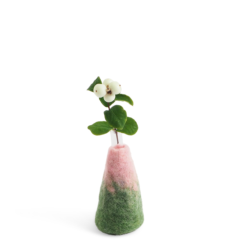 [AVE-1696] Aveva Design | Vase en laine - M - Pink Woods