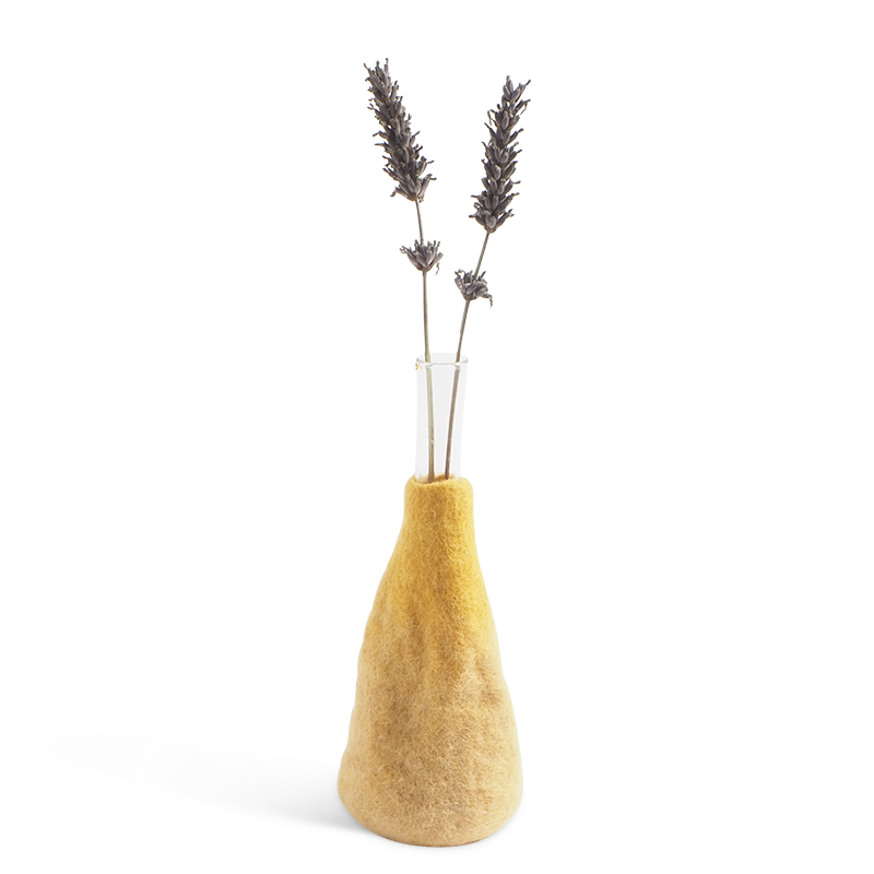 [AVE-1835] Aveva Design | Vase en laine - L - Ochre