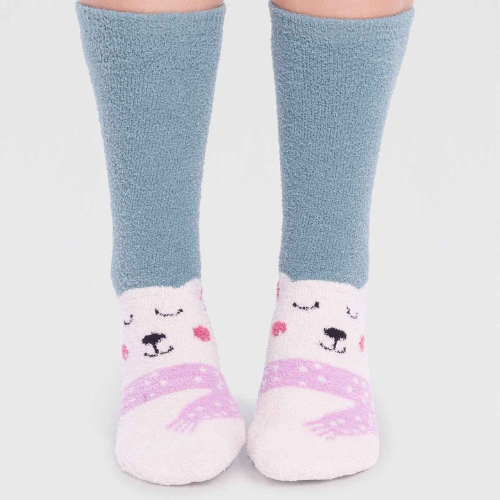 Thought | Chaussettes Billie Recycled Polyester Animal Fluffy 