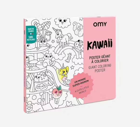 [OMY-POS67] Omy | Poster à colorier -  Kawai