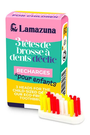 [LMZ-B2G1A00] Lamazuna | Recharge de 3 têtes - Enfants