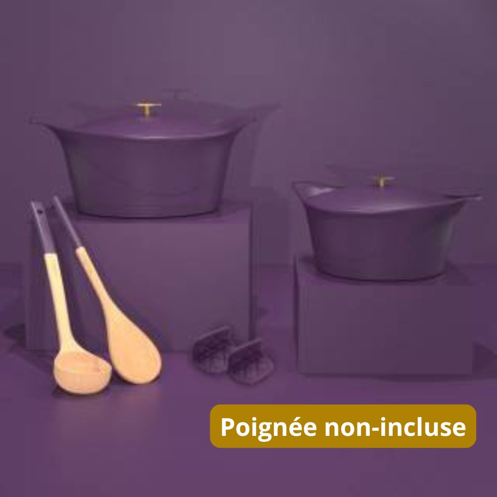 [COO-MJC28PR] Cookut | Cocotte écologique 28 cm - Prune