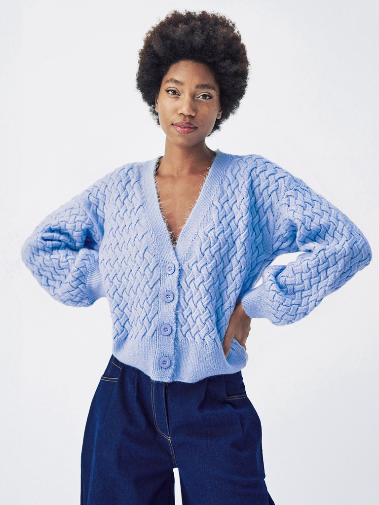 MADEMOISELLE YEYE | Cardigan Heavenly - Cornflower Blue