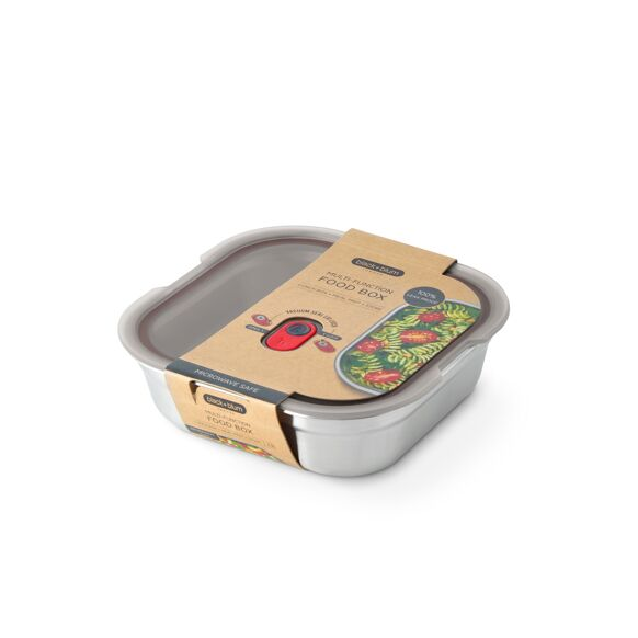 [BBL-FBSS-SQ-S017-FR] Black Blum | Boite à repas carrée en inox micro-ondable  - 1,2L