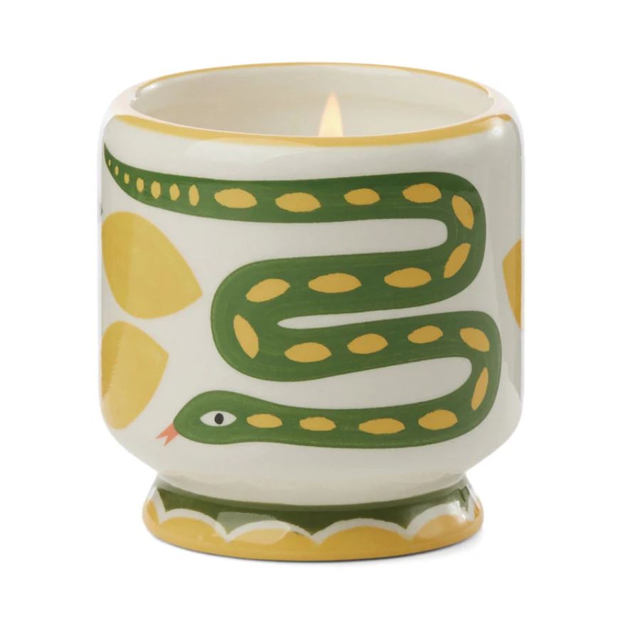 [DES-AD0801EU] DESIGNWORKS COLLECTIVE | Bougie parfumée avec récipient en céramique - Citronnelle sauvage