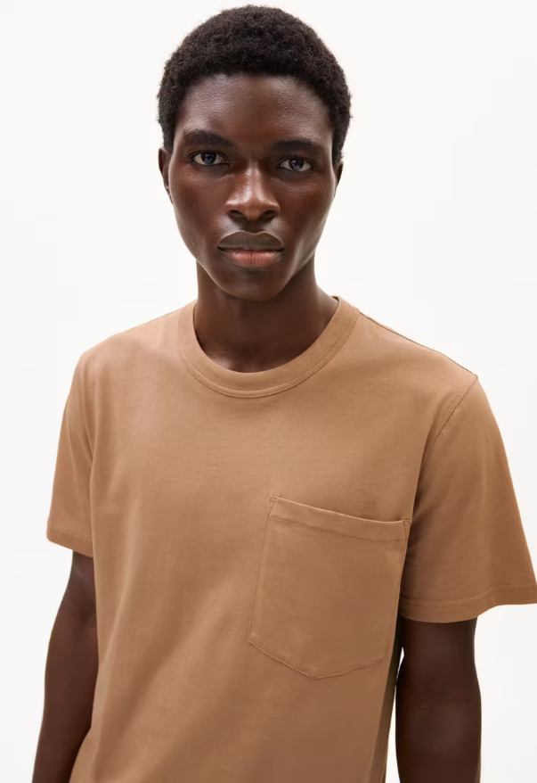 ARMEDANGELS | T-Shirt MAARKOS POCKET - pale umber