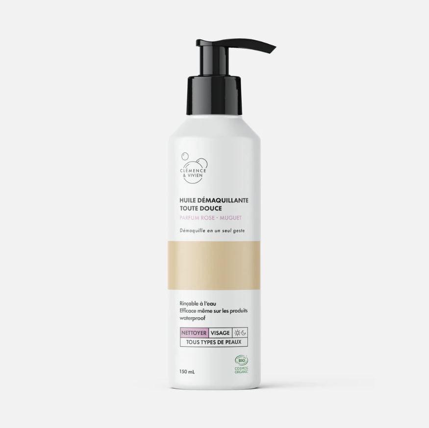 [CLE-HUILE-ROSE-MUGUET] Clémence et Vivien | Huile demaquillante rinçable - Rose Muguet  NEW