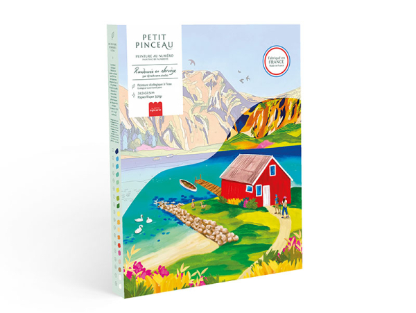 [LPE-350056] La Petite Epicerie | Coffret peinture au numéro - Randonnée en Norvège par Nolwenn Studio