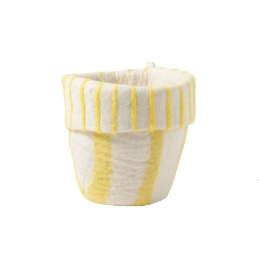 [AVE-2604] Aveva Design | Cache-pot en laine bouillie M 20cm - Lemonade