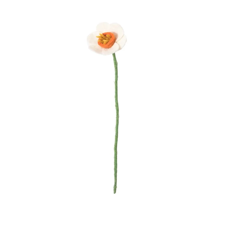 [AVE-2447] Aveva Design | Fleur en Laine éternelle, Narcissus White