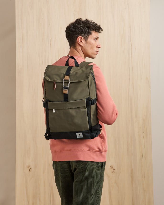 [FAG-W25M-F25LU0905-KAK38-TU] FAGUO | Sac à dos Commuter - Kaki