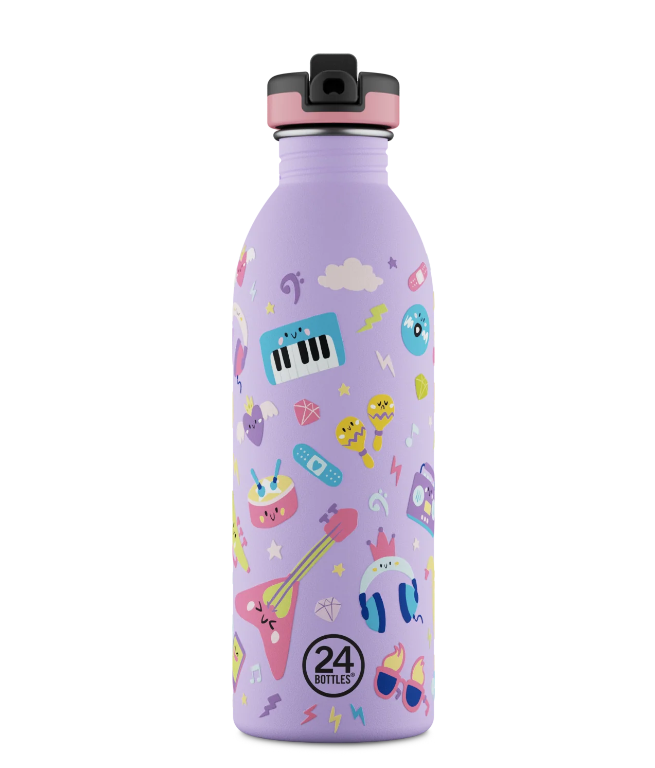 [24B-002102] 24 Bottles | Gourde Inox Urban 500ml Music Friends