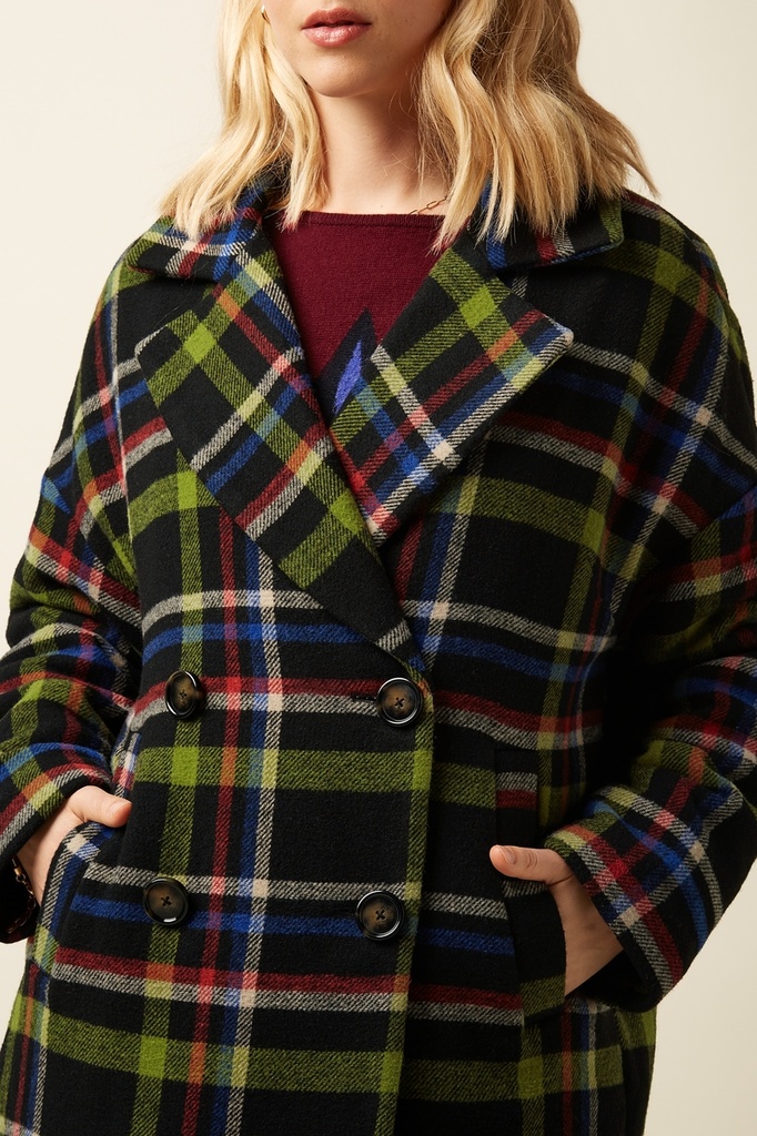 KING LOUIE | Manteau Nia Karly Check - Black