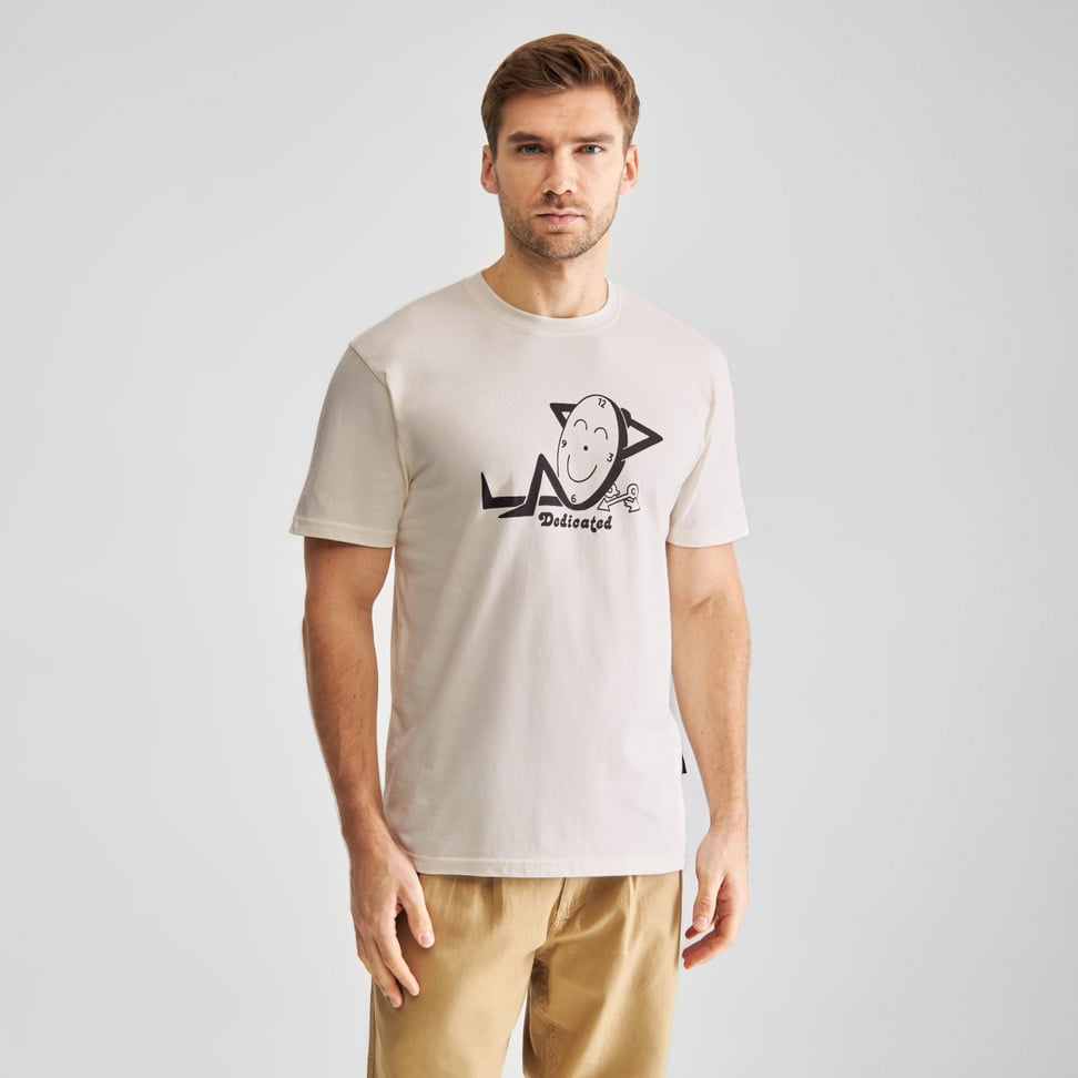 DEDICATED | T-shirt Stockholm Time Off - White