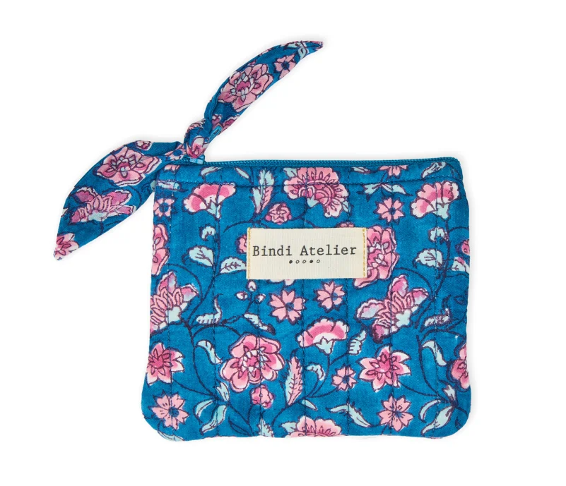 [BIN-PM_EDE_AQU] Bindi Atelier | Porte monnaie - Edel Aqua