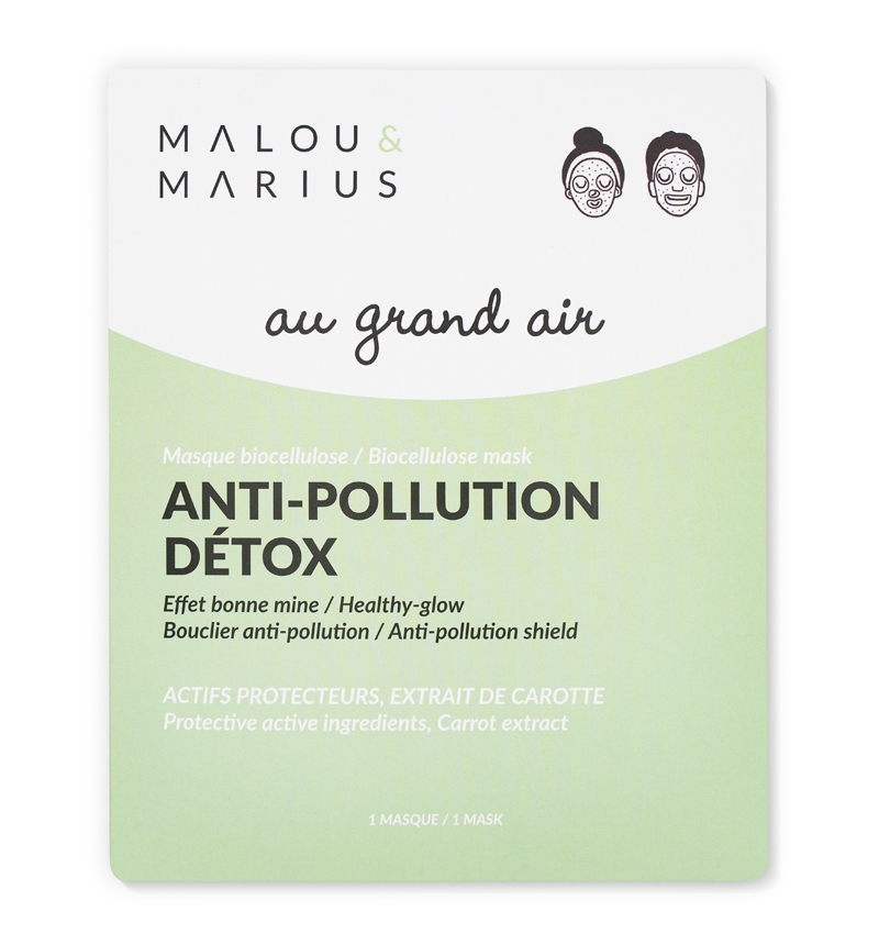 [MEM-3701250301295] Malou &amp; Marius | Masque Au grand air : Anti- pollution – Detox NEW FORMULE